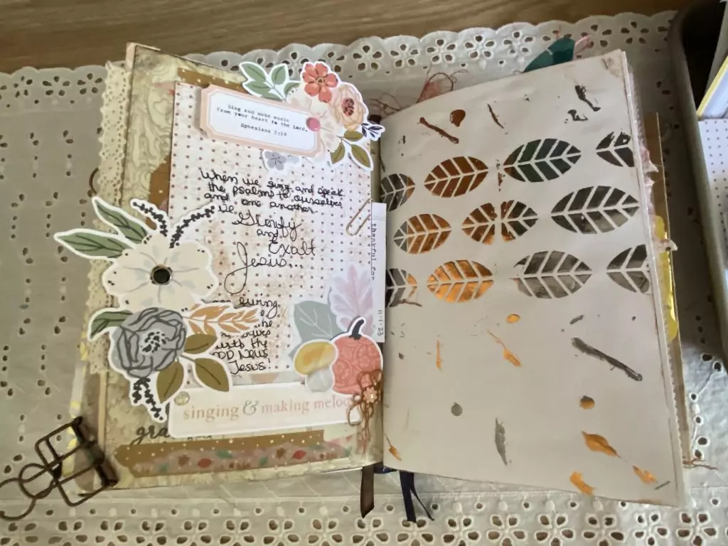 Day 1 of Gratitude Documented 2023 - Creative Page
