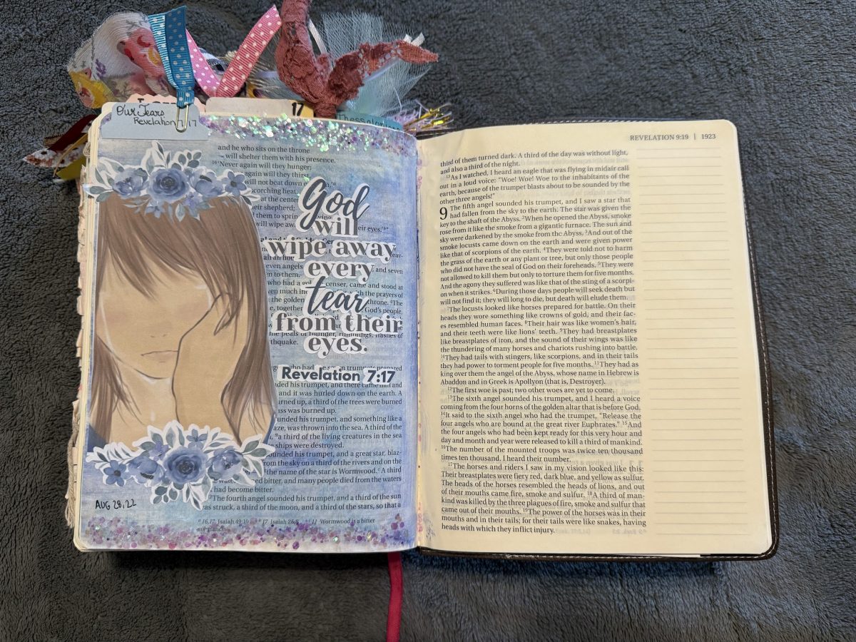 Creative Resources - Creative Jesus Girl - Revelation 7:17 Bible Journaling Page