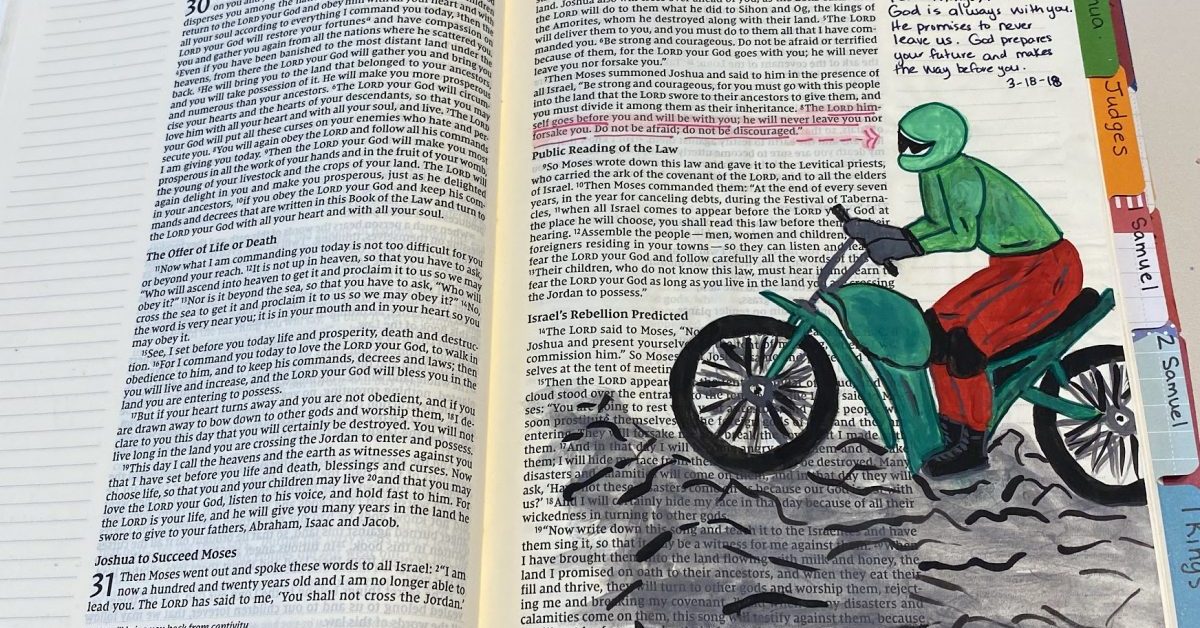 Deuteronomy 31-8 Bible Journaling Page - Creative Jesus Girl