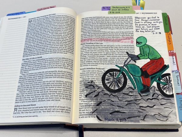 Deuteronomy 31-8 Bible Journaling Page - Creative Jesus Girl