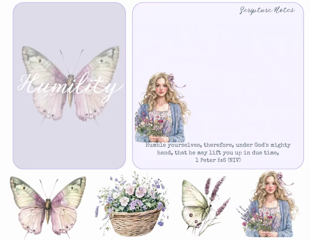 Ash Wednesday 2025 - Mini Printable Scripture Journaling Kit