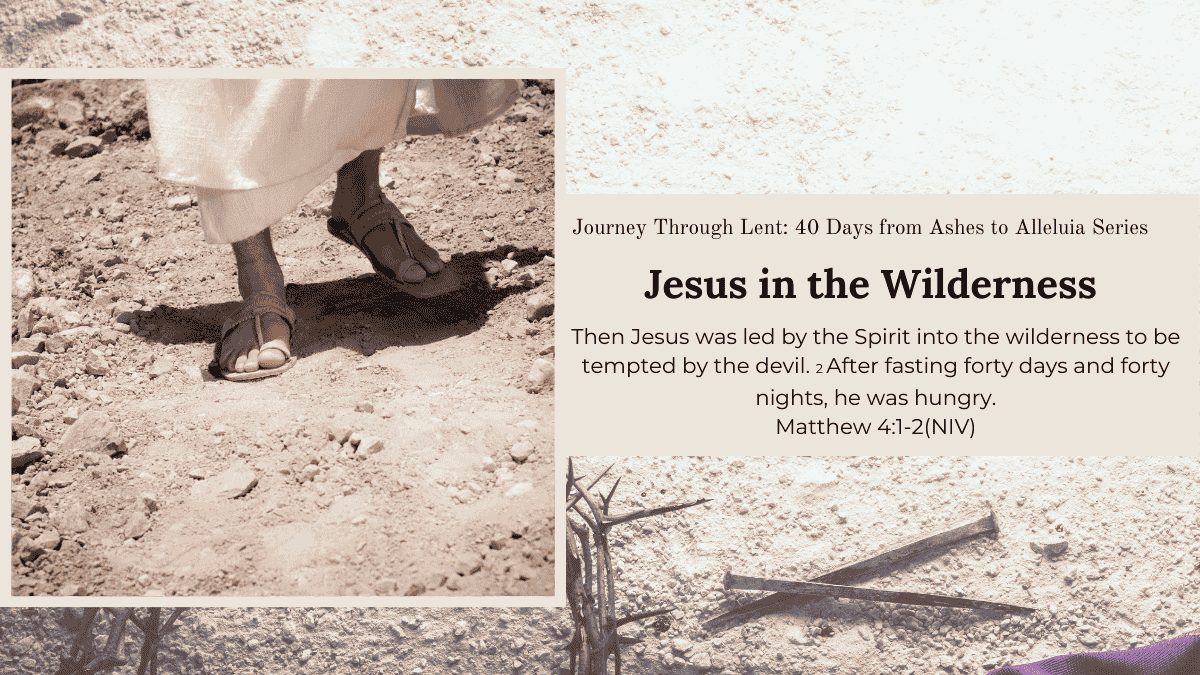 Creative Jesus Girl - Lent Reflections - Jesus in the Wilderness - Matthew 4-1-2 - Bible Journaling