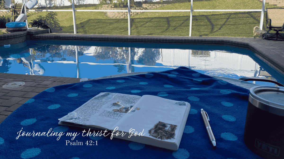 Creative Jesus Girl longing for God Lent journaling