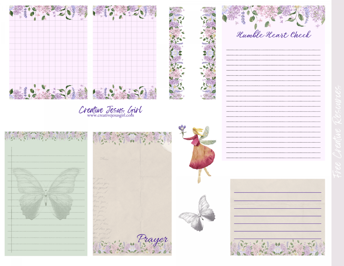 Matthew 6-1 Journaling Kit- Scriture Card- Bible Journaling-Creative Faith