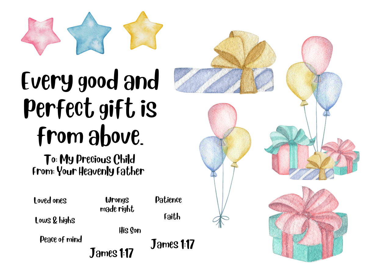 Precious Child Bible Journaling Kit - James 1-17 - Creative Jesus Girl - Creative Faith - Creative Resources 