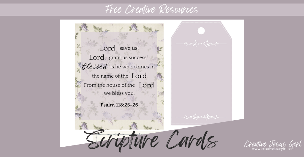 Printable Scripture Cards - Free Creative Resources