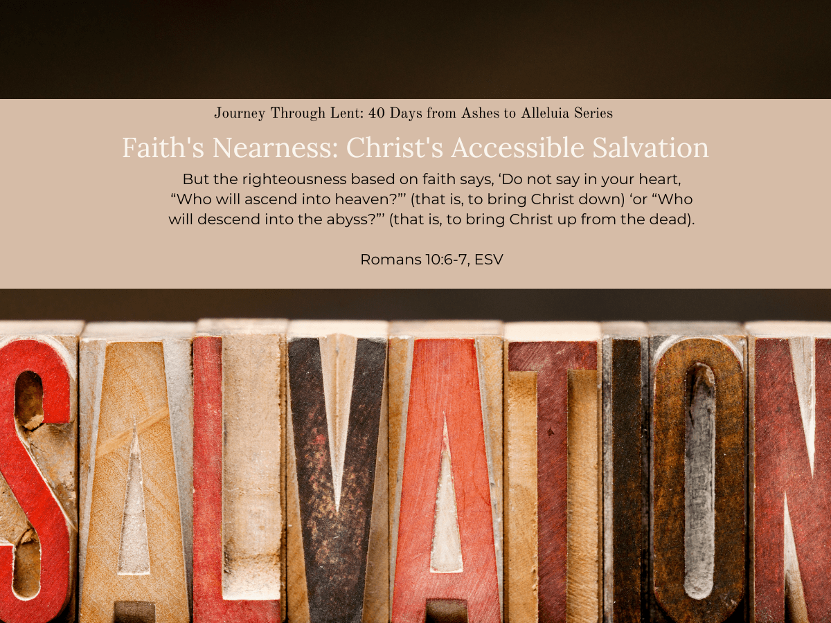 Creative Jesus Girl - faith's nearness reflection - Salvation's Simplicity - Creative Faith