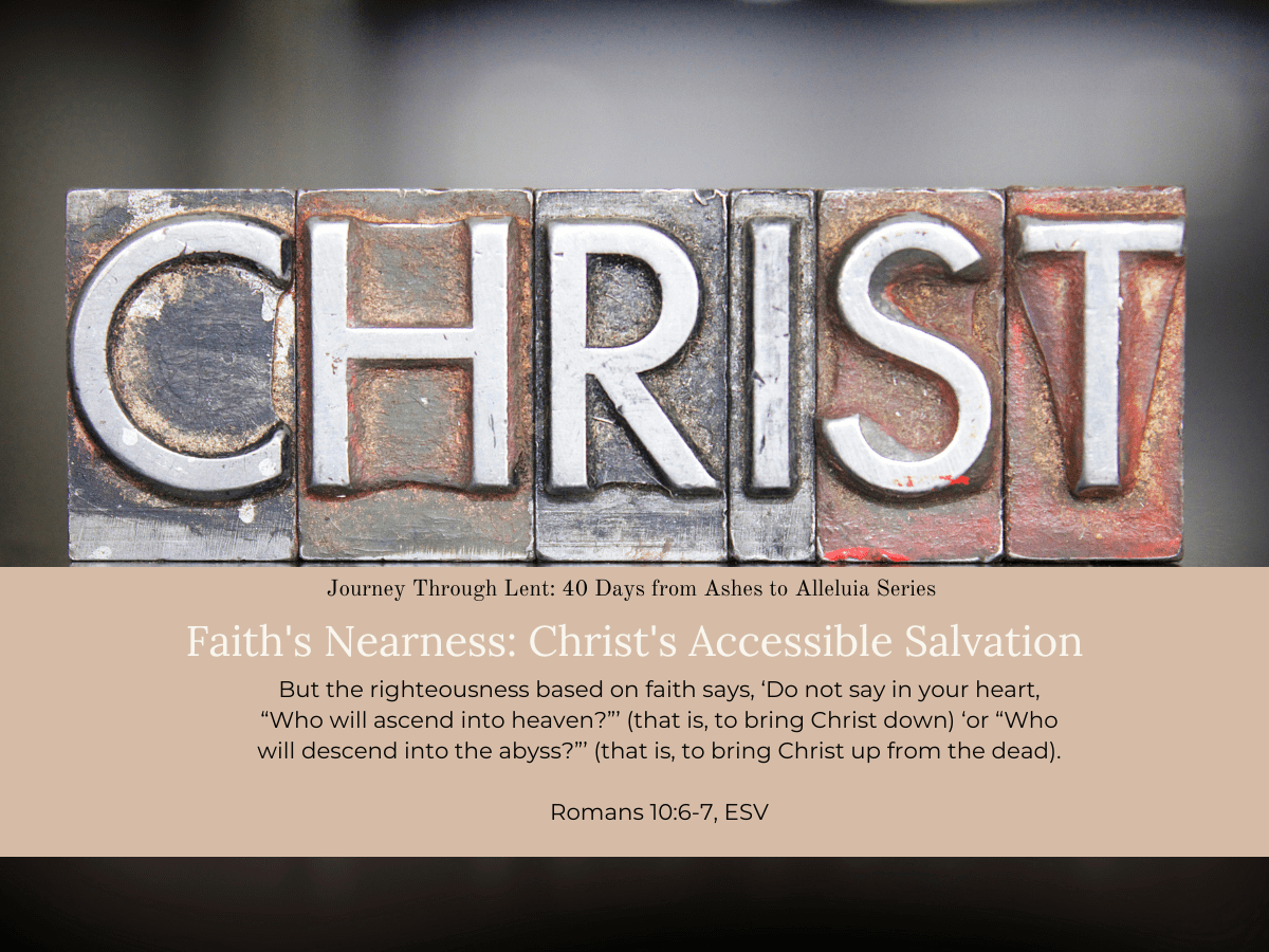 Creative Jesus Girl - faith's nearness reflection - Salvation's Simplicity - Creative Faith - Christ